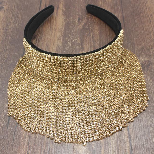 

Роскошная Мода Элегантные Свадебные Аксессуары для Волос Длинная Кисточка с Подвесками Ободок на Голову Жемчуг Стразы Повязка на Голову для Женщин Барочные Ободки