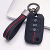 Silicone Key Cover With Keychain For MG ZS HS MG5 MG6 MG3 For Roewe RX5 RX3 I5 3 Button Flip Remote Key Fob Protector