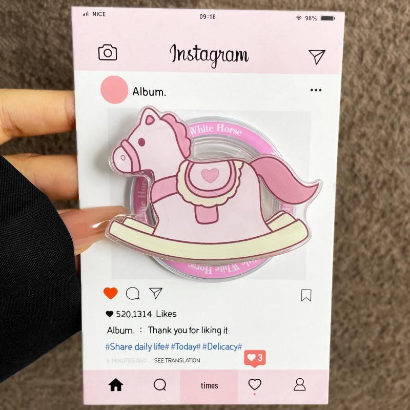 Shake-Shake Fortune Horse MagSafe Magnetic Phone Holder - Retractable & Foldable with Strong Airbag