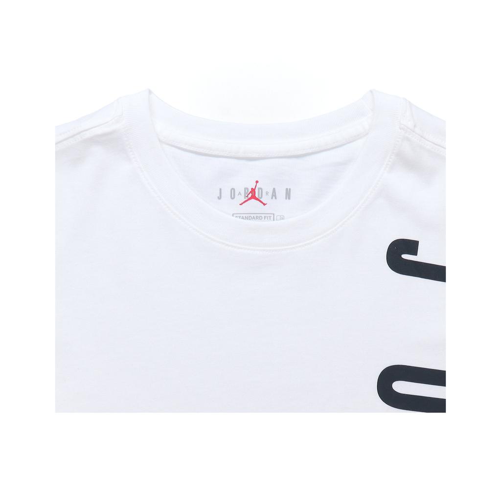 Air Jordan Logo T-shirt met korte mouwen Heren Tops Wit CW0393-100