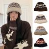 Casual Jacquard Women Beanie Cap Warm Thermal Fisherman Hat Knitted Hat Women