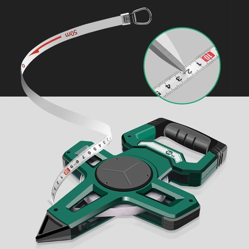 Professional Waterproof Tape Measure Easy to Use & Reliable Measuring Tool 30/50/100m for Construction House Decoration