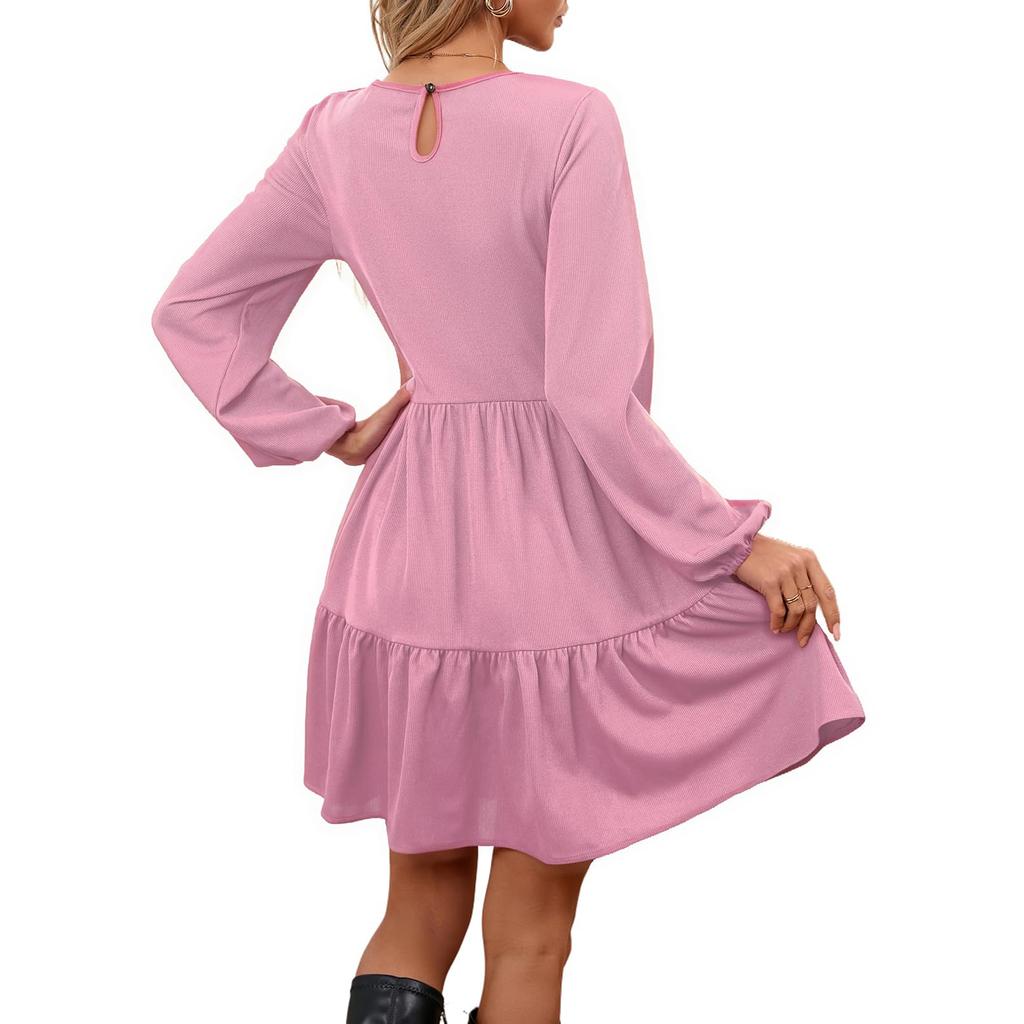Women's  Short Sleeve Beach Dress Casual Dress