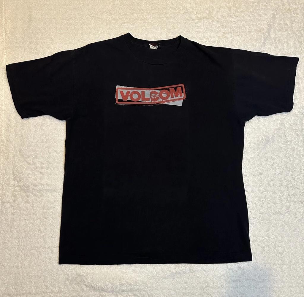 Vtg 90s/00s Volcom Box Logo T-Shirt Mens XL Skate Surf Grunge T Shirt Black