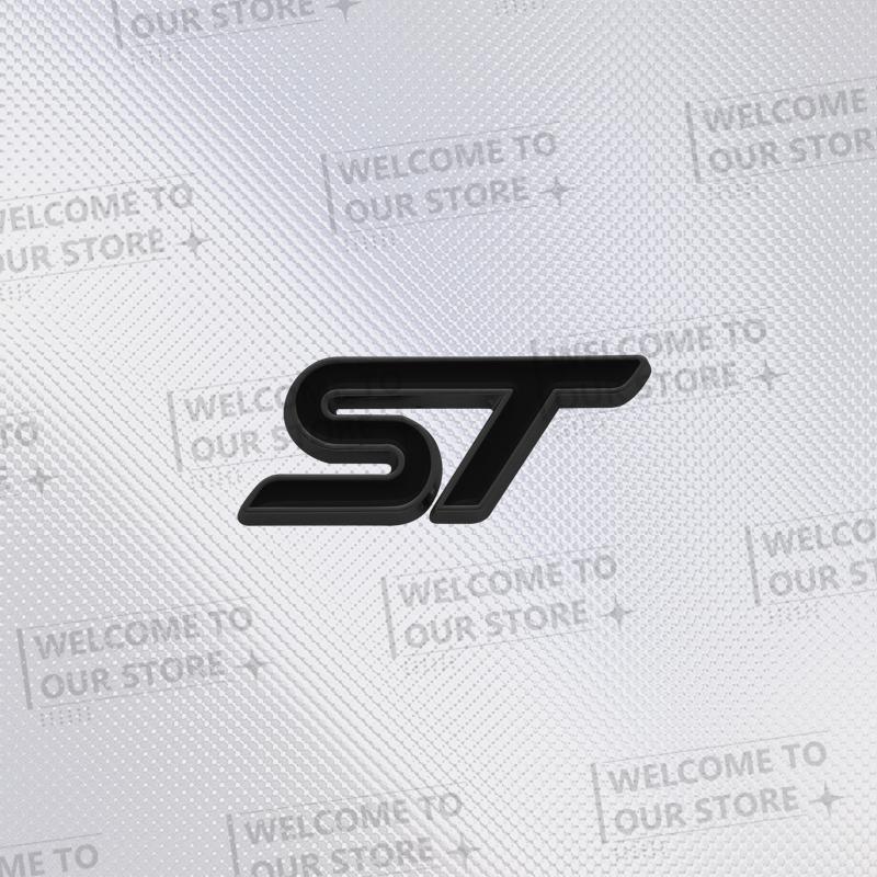 3D Metal ST Car Steering Wheel Badge Sticker Styling Interior Dekoration For Ford ST Line Mondeo Fiesta Focus F-150 Ranger Puma