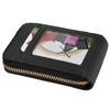 Credit Card Bag with Zipper Fashionable Mini Portable Antimagnetic ID Cards Holder Wallet
