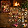 Customizable Christmas Wall Decor Ornament Advent Calendar, Faux Diamond Art DIY Kit, Unique Tree Hanging Sparkling Ornaments for Holiday Mantel