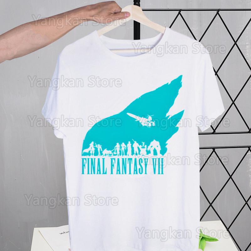 Final Fantasy 7 FF7 Street Style Casual Short Sleeve Men T Shirt O-neck Tshirt Male T-shirt