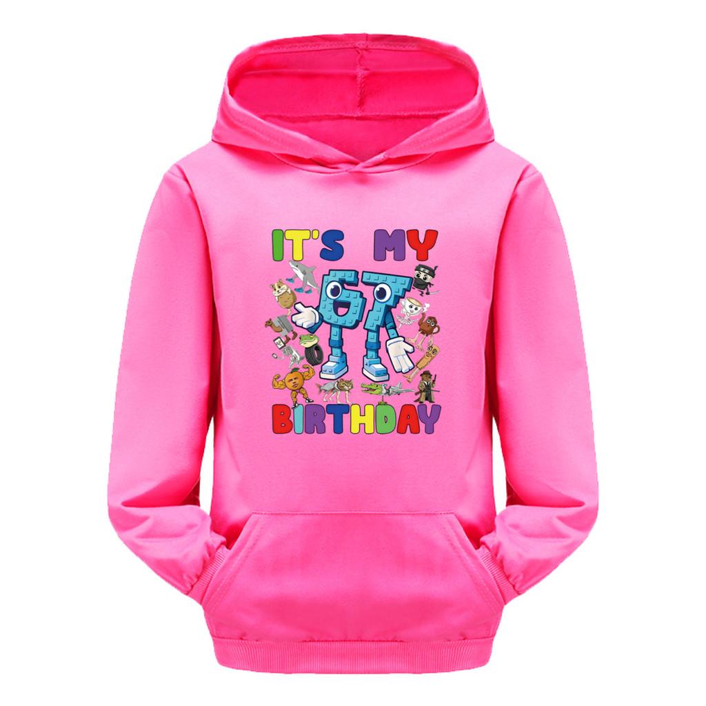 5394 Kids Boys Girls Steal a Brainrot 67 Printed Casual Long Sleeves Hoodies Top
