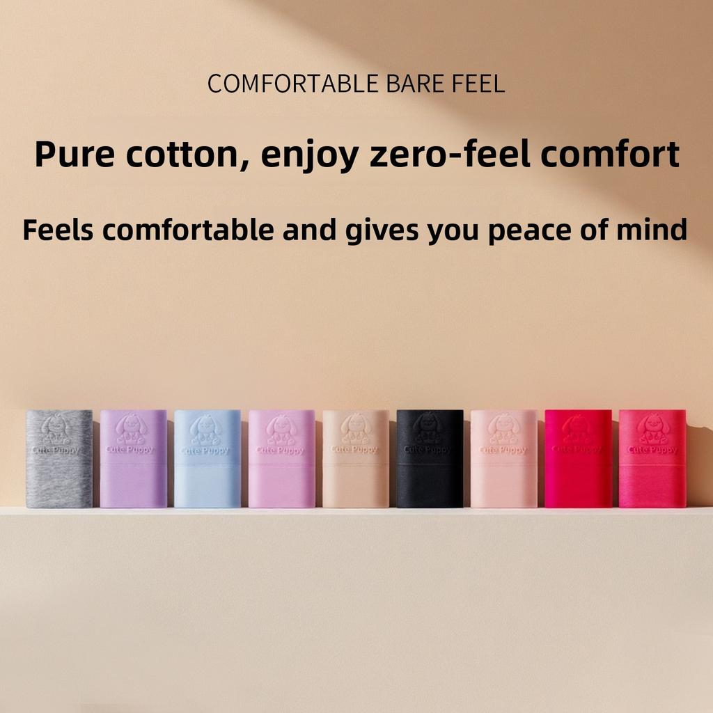 Big Size Ladies Spring and Autumn Pure Cotton 10A Anti  Bacteria High Waist Belly Triangle Briefs