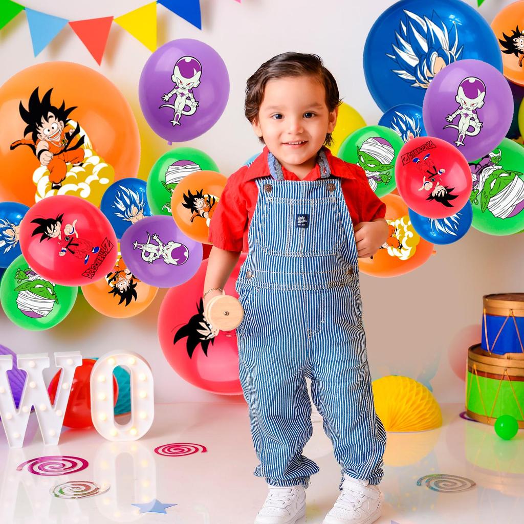 Dragon Ball Balloons, 40 Dragon Ball Birthday Balloons for Mario Birthday Party Supplies, Great for Party Decorations