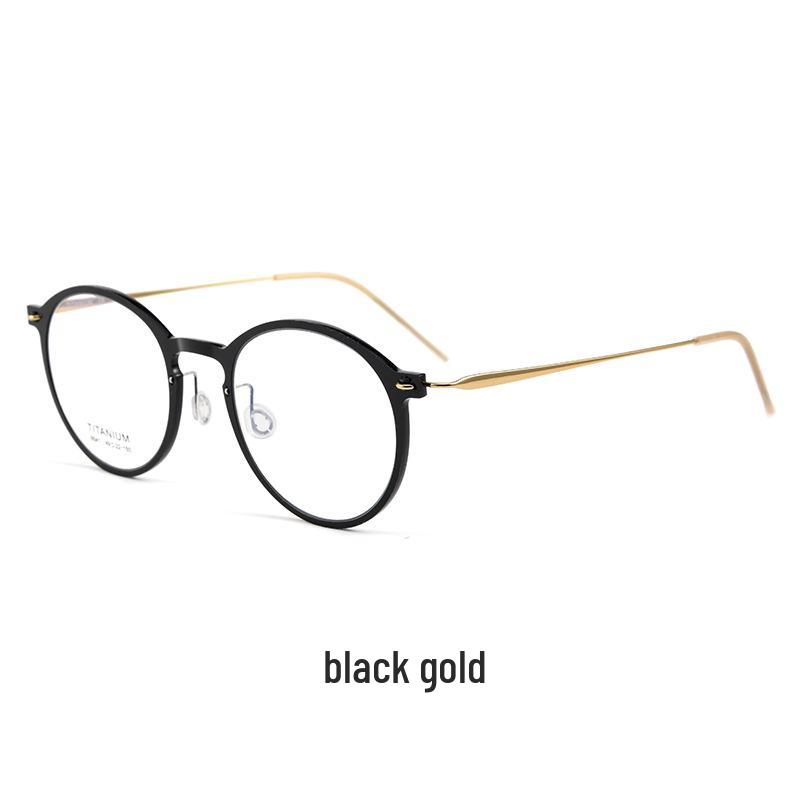 

Bestfen Retro Ultralight Round Pure Titanium Myopia Eyeglasses