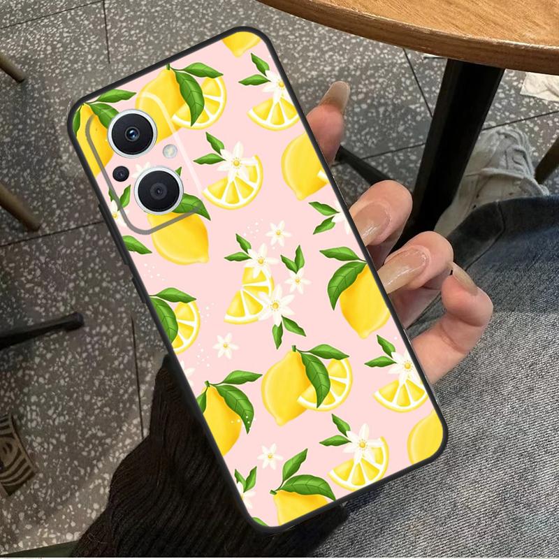 Lemon Fruit For OPPO Reno 14F 13F 12F 11F 10 11 12 13 14 Pro 7 8 Lite 8T OPPO Find X5 X6 X8 X9 Pro Case