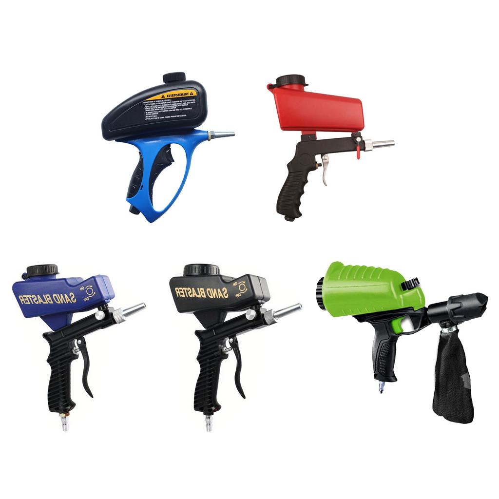 Ergonomic Pneumatic Sandblasting Guns Air Sand Blasting Device with Comfort Grip Handle for Automotive Maintenance