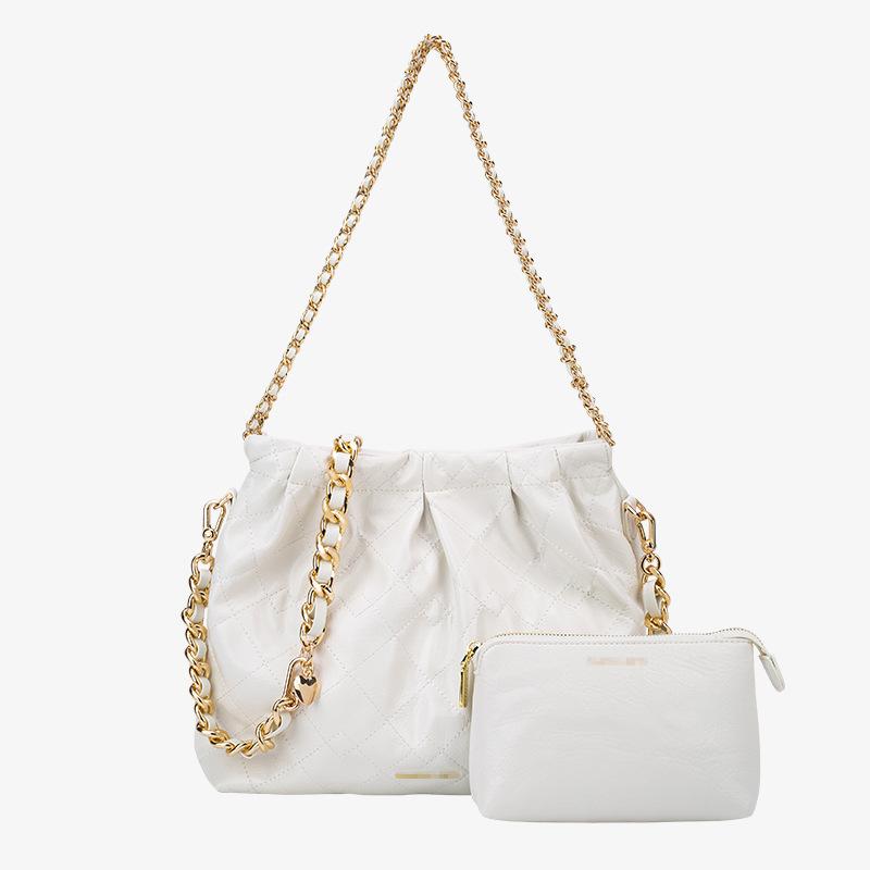 Stor tygväska för kvinnor, Ny axelväska, Högklassig känsla för kvinnor, Nischad Trendkedja Vandrare Väska