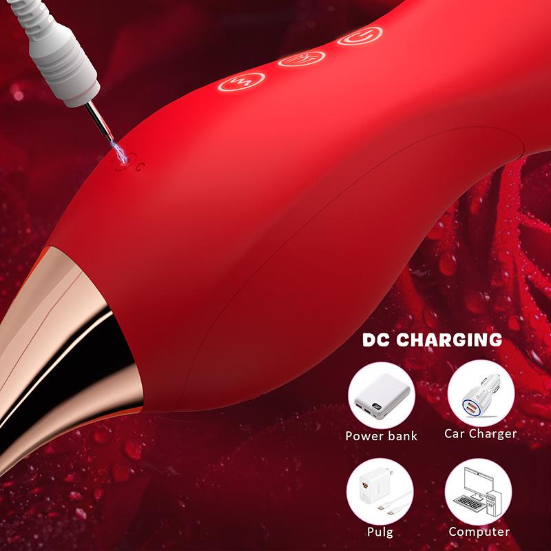 International Adult Erotic Female Massager Vibrator with Sucking and Licking Functions