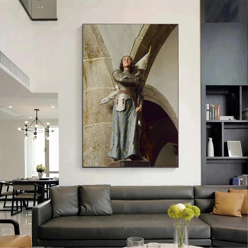 Santa Giovanna d'Arco di John Everett Millais Riproduzione Poster Tela Olio Dipinto Vintage Opera d'Arte Immagini Arte Murale Arredamento Casa