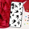 Swallow Collage Pattern For Samsung Galaxy A15 A55 A53 A33 A35 A22 A32 A52 A54 A34 A14 A56 A36 A26 A16 A05 A06 Case
