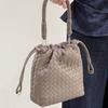 Niche Temperament Woven Bag Fashionable and Elegant High-end Handbag Drawstring Handwoven Bag Genuine Leather Retro Women's Bag