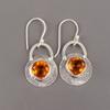 Citrine Gemstone 925 Sterling Silver Jewelry Handmade Drop/Dangle Earrings1.30" EE-63-1