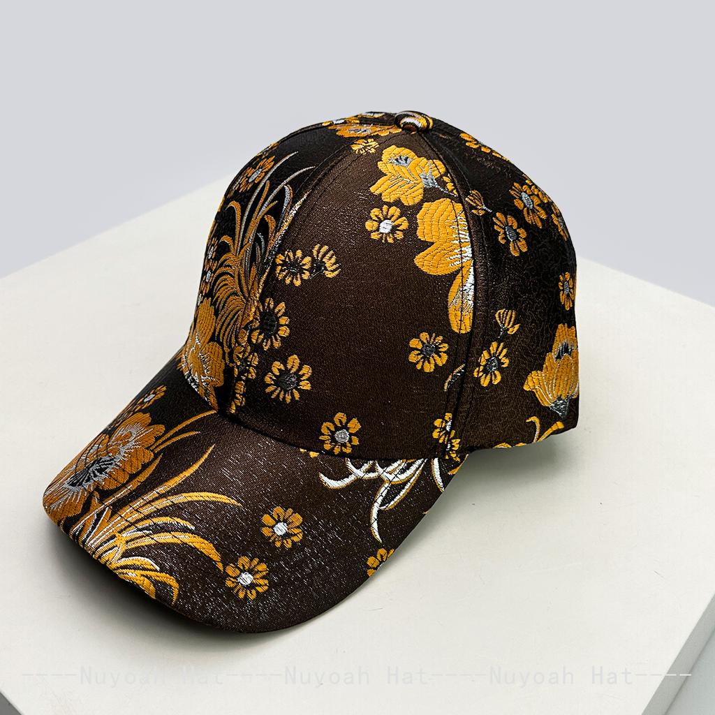 Chic Flower Vintage Baseball Caps Sun Protection Hardtop All-Match Personalized Peaked Hats Elegant Fashion Casual Outdoor Use Latest Women China