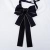 Womens Satin Neck Flower With Bow Tie For Wedding And Gift Giving