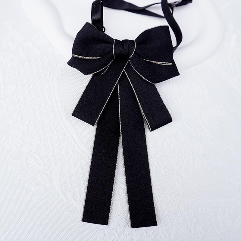 Womens Satin Neck Flower With Bow Tie For Wedding And Gift Giving