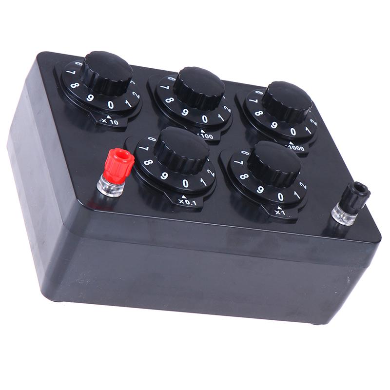 0-9999.9 Ohm Variable Decade Resistor Resistance Box Physical Teaching Tool