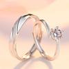 New Simple Couple Rings Classic Six-claw Men's and Women's Fashion Rings