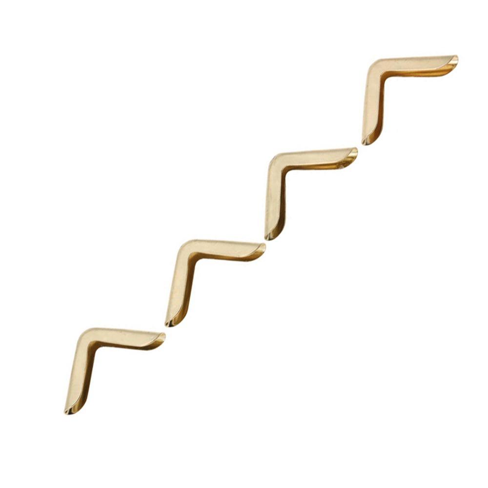50PCS 15mm Metal Book Corner Protectors Gold / Bronze / Yellow Iron Vintage Photo Corner Protector 3/5 Inch Small Size