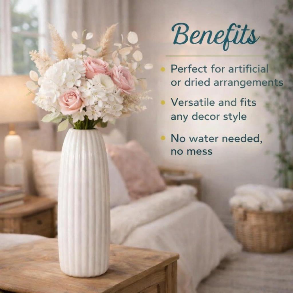 Centerpiece Flower Pot for Living Room| Ceramic Flower Vase for Home Décor| Show piece for Home| Handcrafted Decoration Item