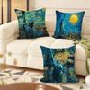 G-Goddess of L-Liberty Cushion Cover Silky Short Plush Home Sofa Cushion Cover - Invisible Zipper Home Decoration