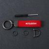 Metal Car Keychain Ring Key Fob Holder for Mitsubishi Ralliart Lancer ASX Outlander Pajero Accessories