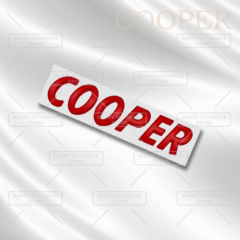 

3D Metal Cooper S D Rear Tailgate Boot Badge Car Sticker Trunk Body For MINI T36 JCW Black Letters Emblem Decoration Accessory
