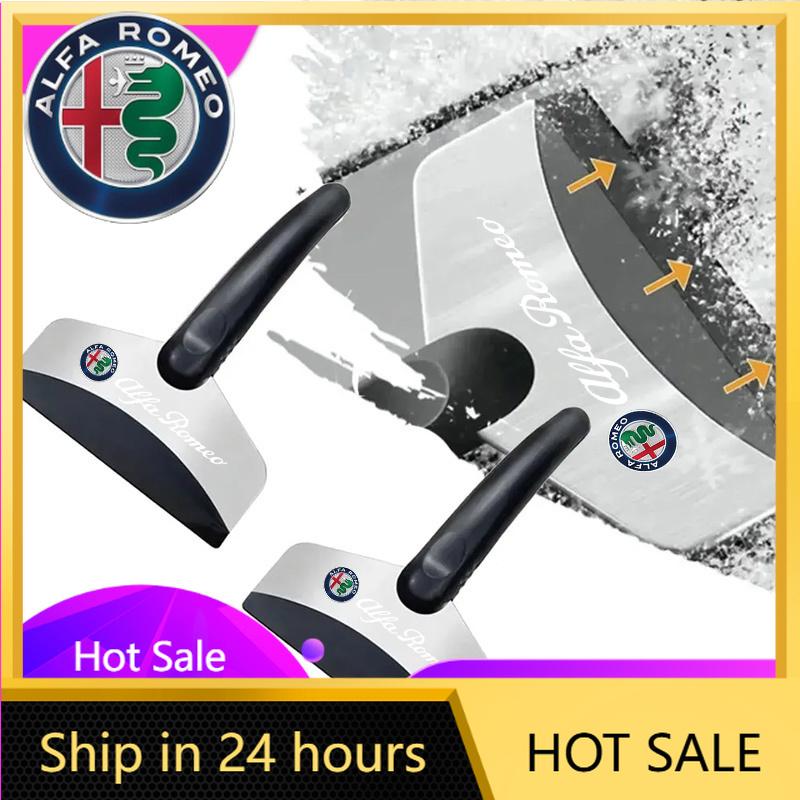 Car Stickers For Alfa Romeo Car Snow Shovel Defrosting Ice Scraper Tool Snow Removal For Alfa Romeo Giulia Stelvio Giulietta 156