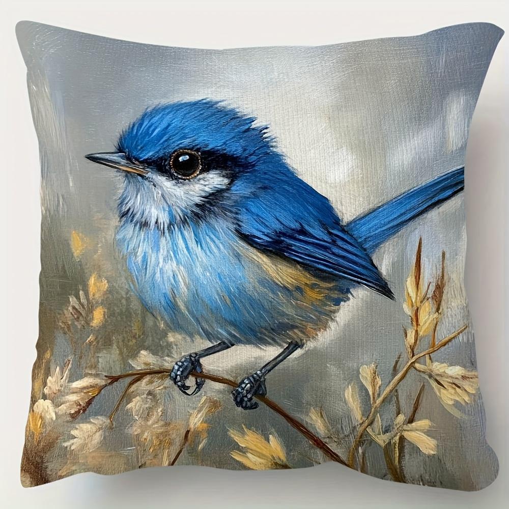 Unique 2D Printed Double-sided Printed Pillow Cover Short Plush Suitable Living Rooms Bedrooms Sofas Throw Cushion Cover
