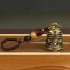 Vintage Brass Bell Car Keychain Brass Handmade Rope Car Keychain Mantra Bell Keyring  Women