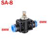 Pneumatic Airflow Regulator 4mm 6mm 8mm 10mm 12mm OD Hose Tube Gas Flow Adjust Valve Connector Fitting Air Speed Controller Ventilation Valves 4
