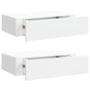 VidaXL 2x Etagères à Tiroirs Murales Etagères Flottantes Etagères Suspendues Supports Muraux Salon Salle de Séjour Intérieur 330242