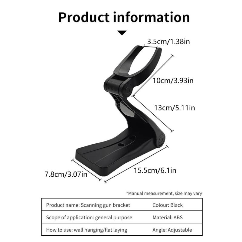 Industrial Scanner Mount Foldable Design Heavy Duty Construction Compatibles Various Models Space Saving
