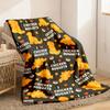 Hähnchennugget & Dinosaurier Form Flanell Überwurfdecke - Gemütliches Weiches Fleece für Sofa, Reisen und Camping - Leicht, Warm und Bequem