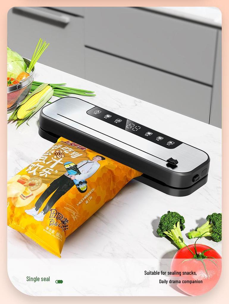 Automatic Vacuum Sealer for Home & Commercial Use - Food Preservation & Packaging Machine