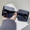 2025 Trendy Rimless UV Protection Sunglasses for Women - Douyin Style