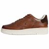 Polo Masters Court Leather Lace-Up Round Toe Low-Top Sneakers Men Sneakers Brown 100048544