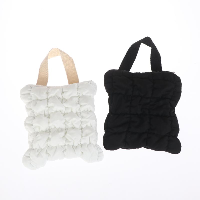 1Pcs Mini Cosmetic Pouch Cloud Waist Pack Lightweight Solid Secure Button Closure With Decorative Coin Purse And Headphone Bag