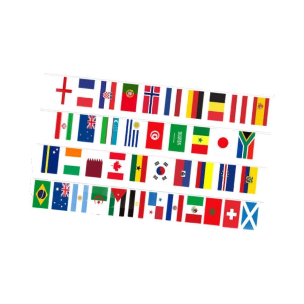 48 Länder Flaggen für Weltmeisterschaft 2026 Internationale Flaggen Kette Weltmeisterschaft Banner