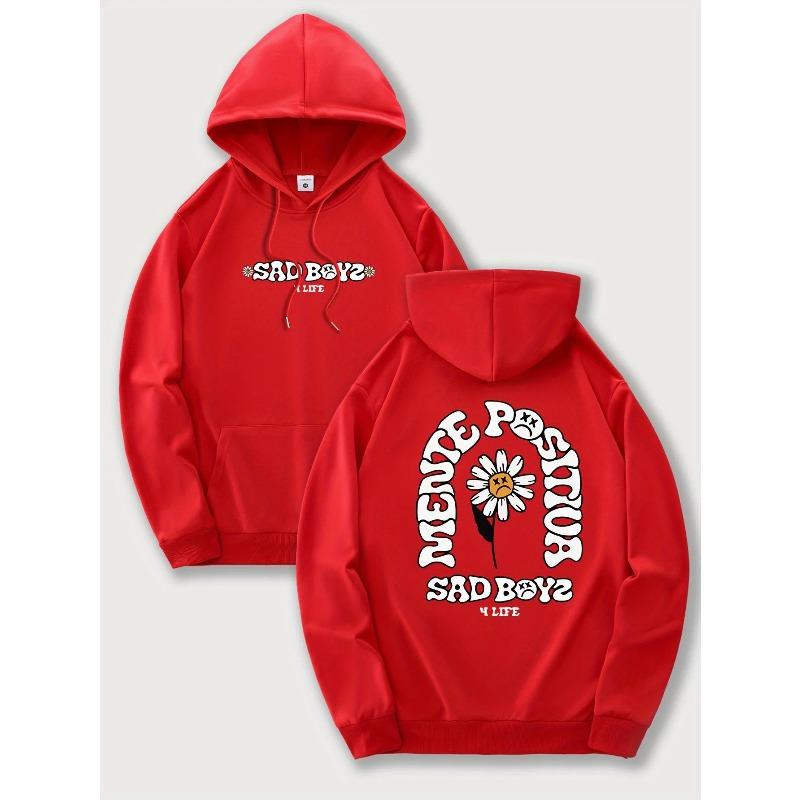 Fashion Fashion Top Casual Printed Sweatshirt Versatile Hoodies Sweatshirts Women’s XXXL красный