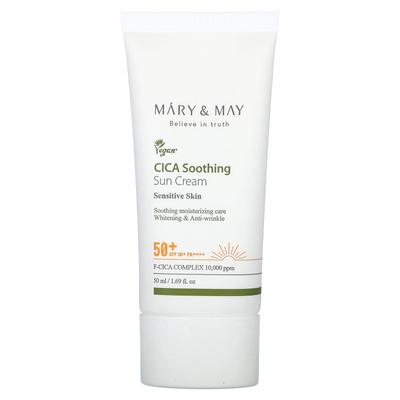 Mary & May, Cica Beruhigende Sonnencreme, Empfindliche Haut, LSF 50+ PA++++, 50 ml (50 ml)