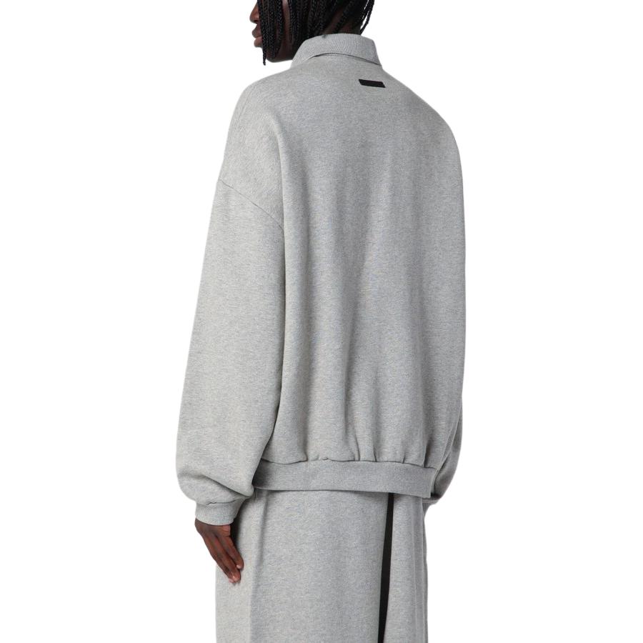 Fear of God Essentials Fleece Polo Dark Heather Men Tops Grey 192BT244391F