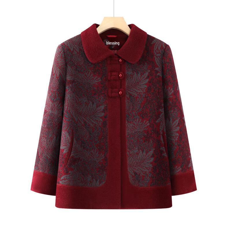Elderly Women's 2025 New Winter Plush Thickened Jacket
